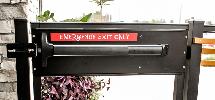 emergency push bar installation in Palos Verdes Estates